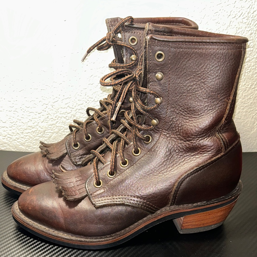PD TUFF USA Brown Leather WOMENS BOOTS.